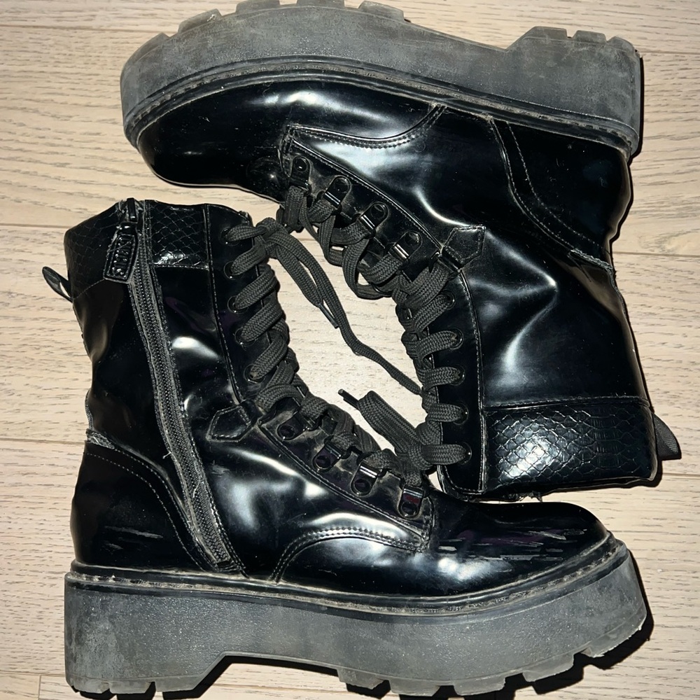 Black Circus Sam Edelman Combat Boots Size 8